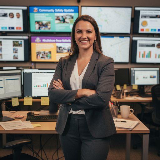 Záběr hasičského vozidla při zásahu na místě požáru, vyjadřující profesionální reakci na nouzové situace.