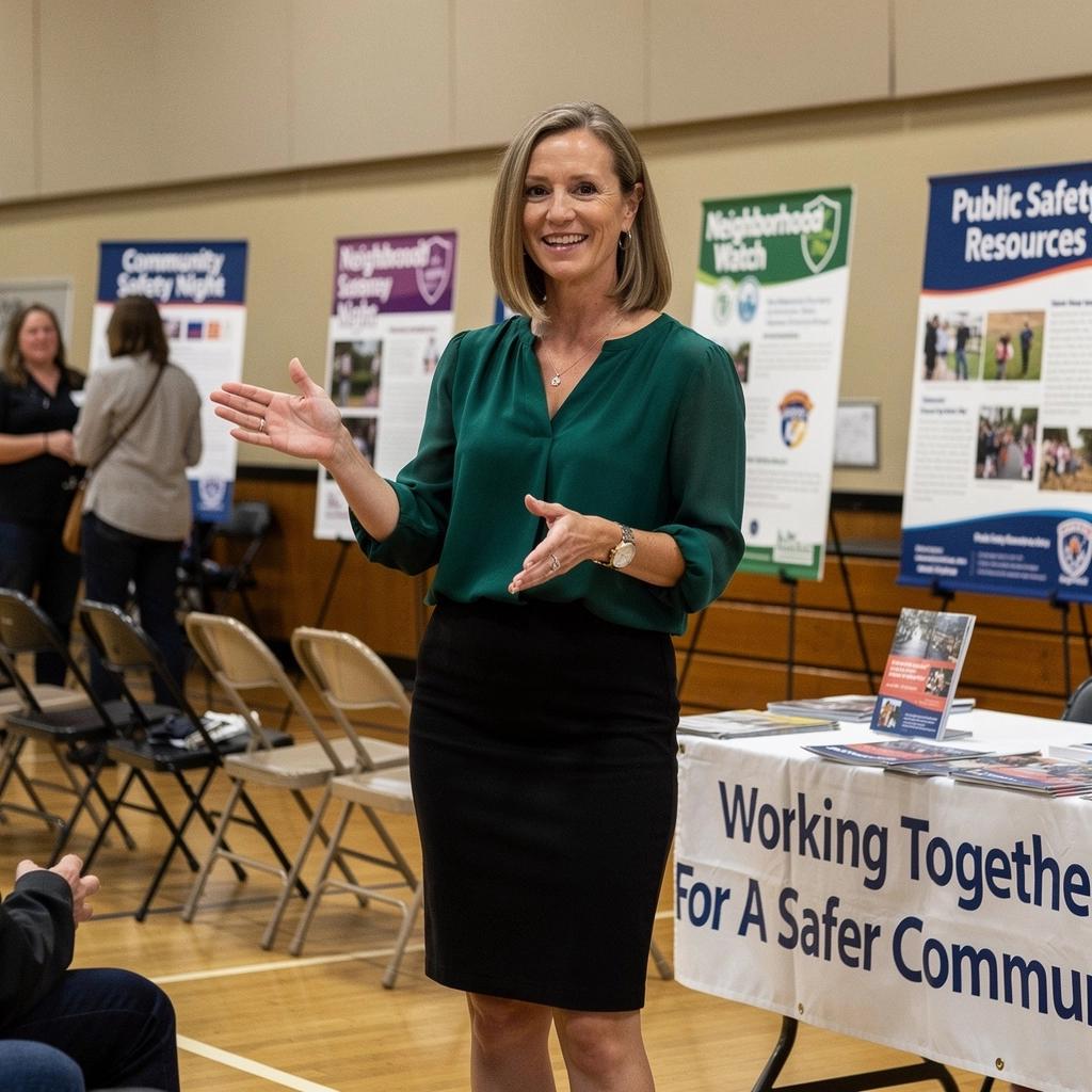 Obrázek městské bezpečnostní kamery, která monitoruje veřejné prostory pro zvýšení ochrany obyvatel.